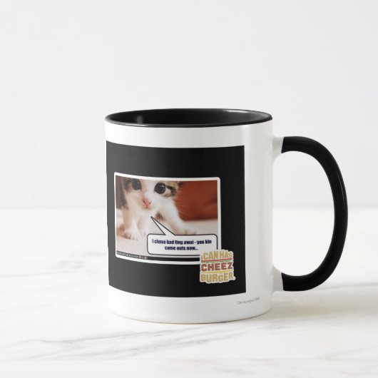 Mug Je pourchante le mauvais fing awai (Droite)