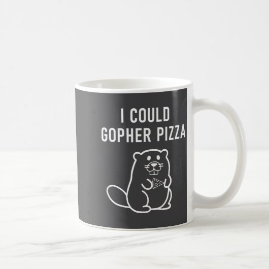 Mug Je pourrais Gopher Zza Blagues drôles de jeux de m (Droite)