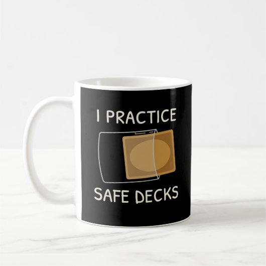 Mug Je pratique des decks sûrs Carte à échanger Jeu de (Gauche)