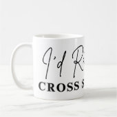 Mug Je préfère broder au point de croix - Brodeuse (Gauche)