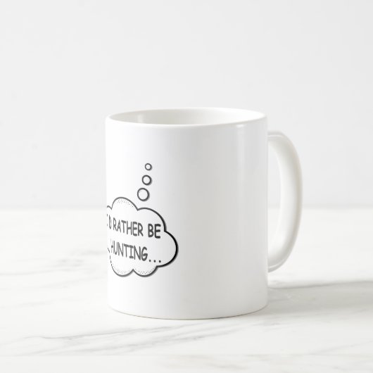 Mug Je préfère chasser (Devant droit)