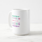 Mug Je préfère cuisiner Rose Violet (Devant gauche)