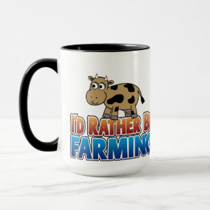 Mug Je préfère cultiver - Vache Laitière Brown