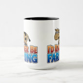 Mug Je préfère cultiver - Vache Laitière Brown (Centre)