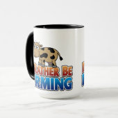 Mug Je préfère cultiver - Vache Laitière Brown (Devant gauche)