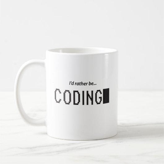 Mug Je préfère être codé (Gauche)