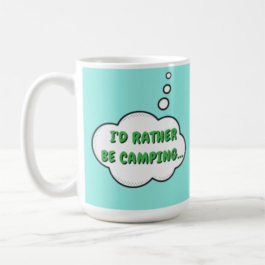 Mug Je préfère être en camping (Gauche)