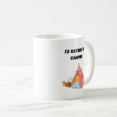 Mug Je préfère être en camping (Devant droit)