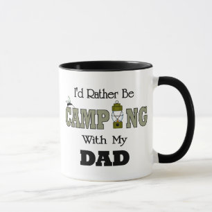 Mug Je préfère être en camping avec papa