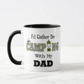 Mug Je préfère être en camping avec papa (Gauche)