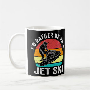Mug Je préfère être sur Jet Ski Vintage Jet Ski