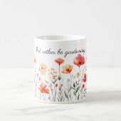 Mug Je préfère jardiner des fleurs d'aquarelle (Centre)