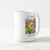 Mug Je préfère jardiner ! Joli floral (Devant droit)