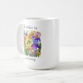 Mug Je préfère jardiner ! Joli floral (Devant gauche)