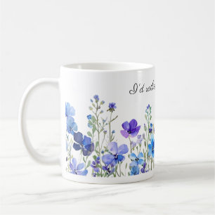 Mug Je préfère jardiner l'aquarelle florale
