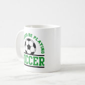 Mug Je préfère jouer au football (Devant gauche)