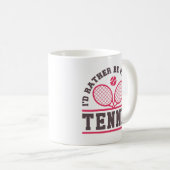 Mug Je préfère jouer au tennis (Devant droit)