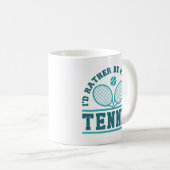 Mug Je préfère jouer au tennis (Devant droit)