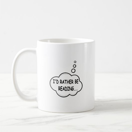 Mug Je préfère lire (Gauche)