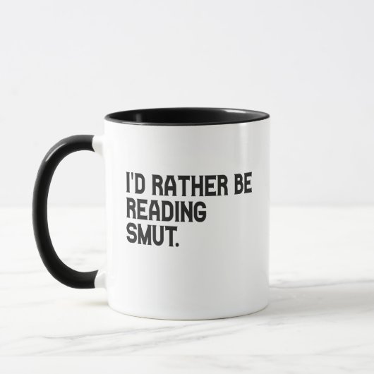 Mug Je préfère lire Smut Funny Book Lover (Gauche)