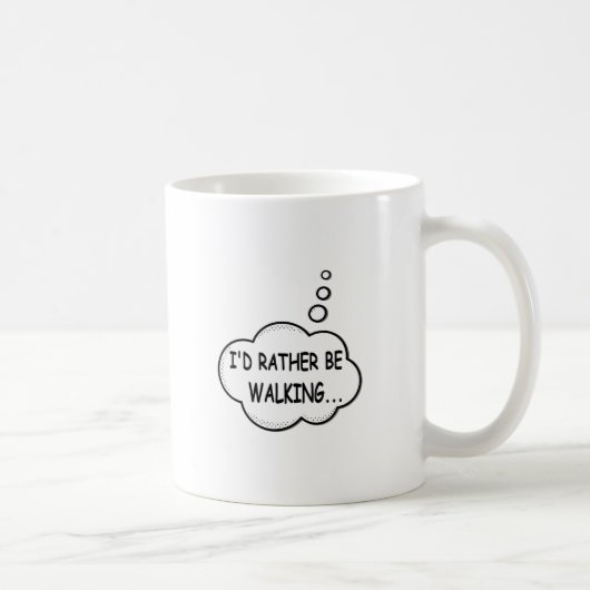 Mug Je préfère marcher (Droite)