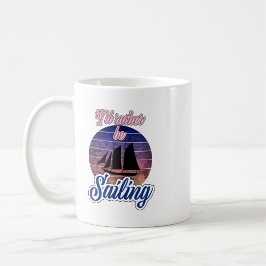 Mug Je préfère naviguer (Gauche)