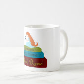 Mug Je préfère rester à la maison et lire (Devant droit)