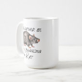 Mug Je Préférerais Chanter Mon Rat (Devant gauche)