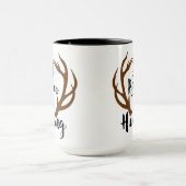 Mug Je Préférerais Chasser Les Antlers De Rack De Cerf (Centre)