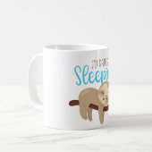 Mug Je Préférerais Dormir Bébé Sloth (Devant gauche)
