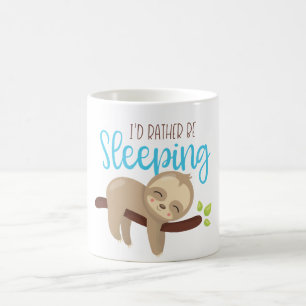 Mug Je Préférerais Dormir Bébé Sloth