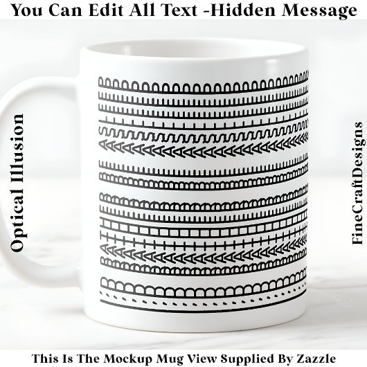 Mug Je préférerais dormir Message caché 086 Drôle