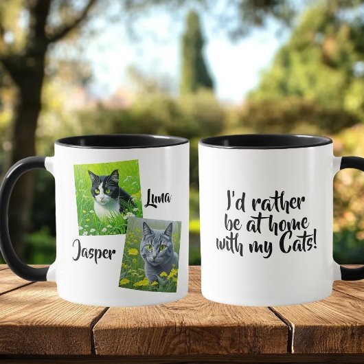 Mug Je préférerais être à la maison avec mes chats