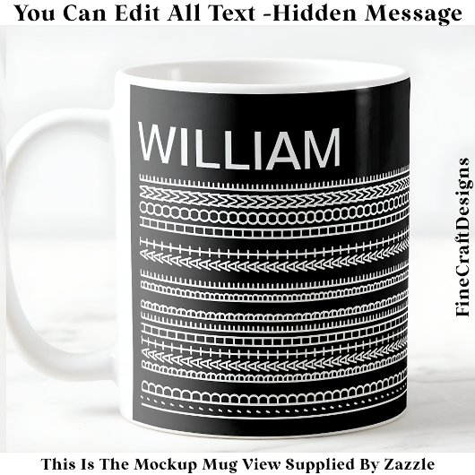 Mug Je préférerais être à la maison & Message caché 08