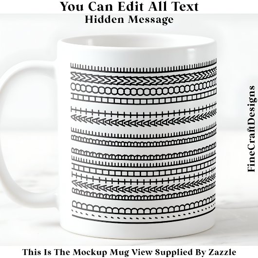 Mug Je préférerais être à la maison Message caché 084