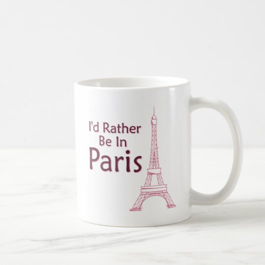 Mug Je Préférerais Être À Paris (Droite)