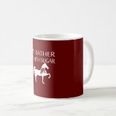Mug Je préférerais être avec du sucre (Devant droit)