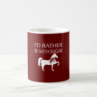 Mug Je préférerais être avec du sucre