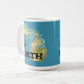 Mug Je préférerais être dans le nord du Michigan (Devant gauche)