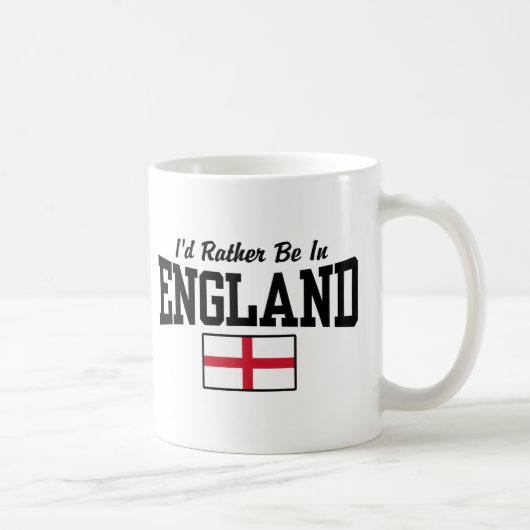 Mug Je préférerais être en Angleterre (Droite)