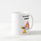 Mug Je préférerais être en camping (Devant droit)