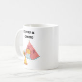Mug Je préférerais être en camping (Devant gauche)