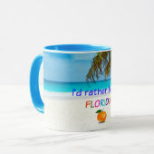 Mug Je préférerais être en Floride (Devant gauche)