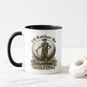 Mug Je préférerais être en train de jouer au golf 