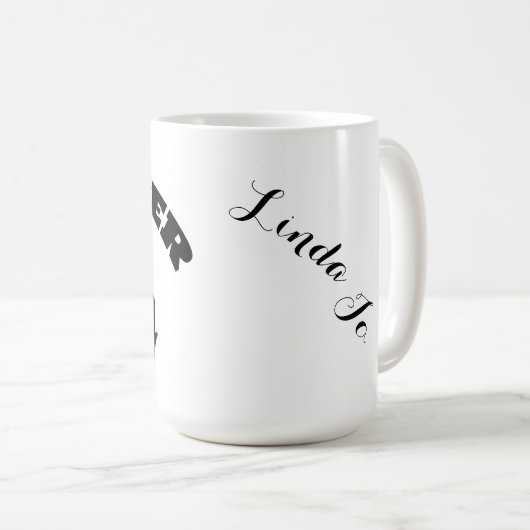 Mug Je préférerais être pêche Nom Peralisé, COULEUR (Devant droit)