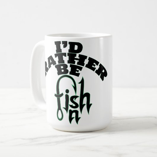 Mug Je préférerais être pêche Nom Peralisé, COULEUR (Devant gauche)
