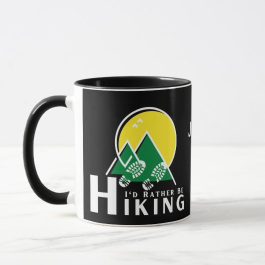 Mug Je Préférerais Être Randonnée (Gauche)