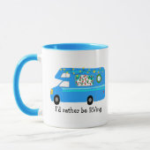 Mug Je préférerais être RVing Retro Christmas Camper C (Gauche)