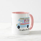 Mug Je préférerais être RVing Retro Christmas Camper C (Devant droit)
