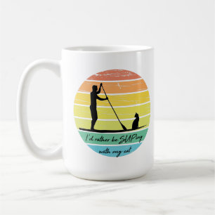 Mug Je préférerais être SUPing avec mon Cat SUP